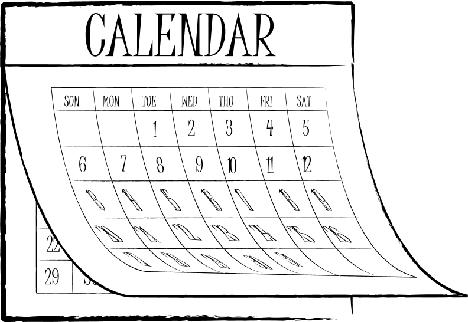 468 Simple Calendar Graphic
